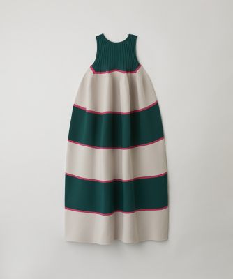 MILLO ARCHIVE ♥ Double Sleeveless Dress/ 追跡付 Shirring Jersey Jacquard